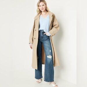 Old Navy Womens Curvy Extra High-Waisted Wide-Leg Jeans | 14 Tall | Blue NEW!!